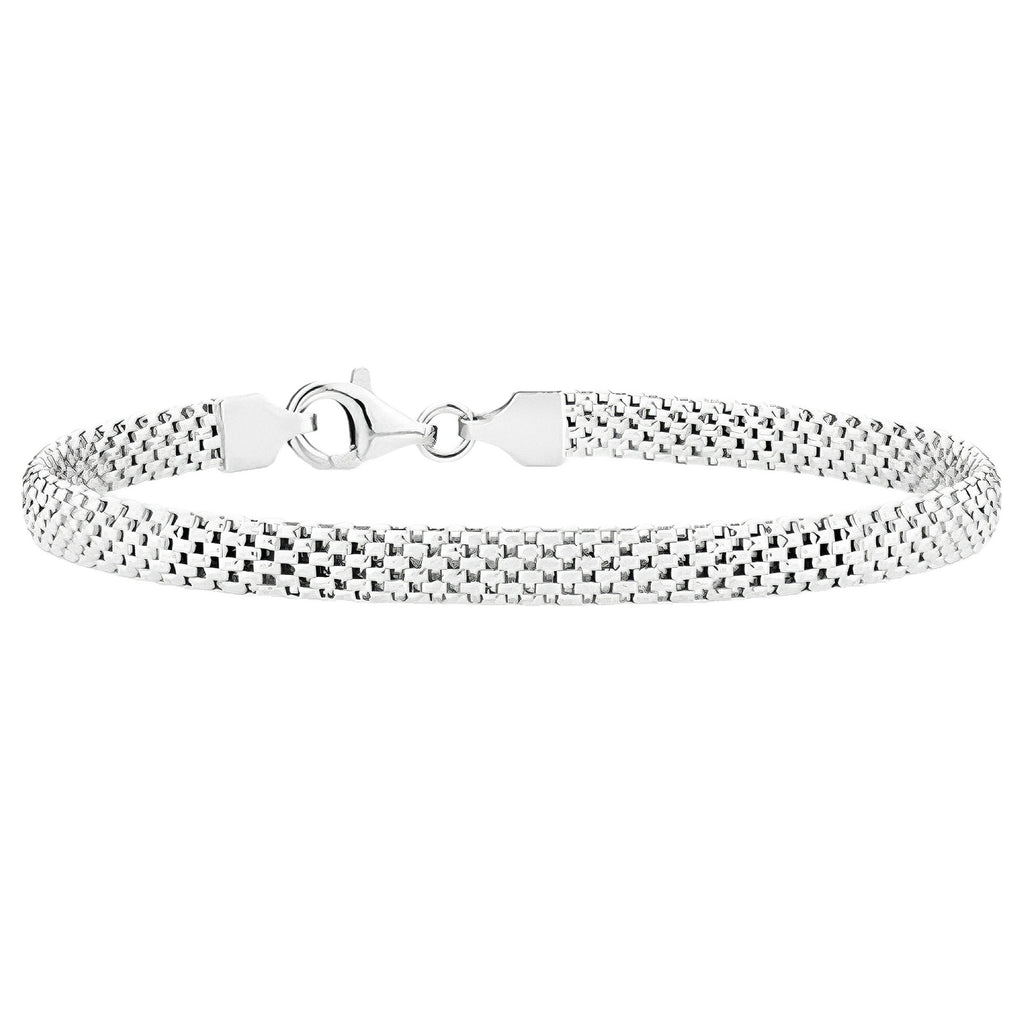 【029】18K Gold Non Fading Titanium Steel Flat Woven Bracelet  Popular High End Hand Jewelry