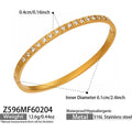 【051】Light luxury geometric ring micro-inlaid zircon buckle bracelet chic personality stacking versatile bracelet