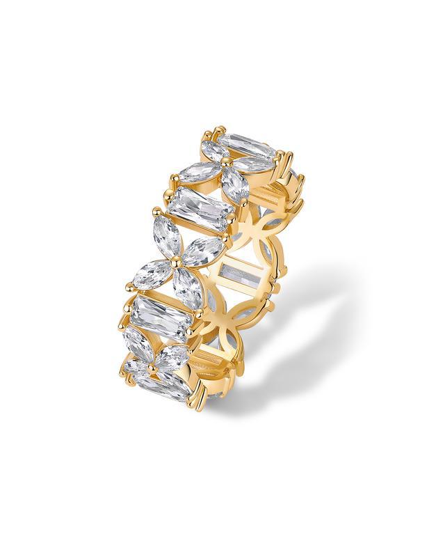 【033】Hollow horse eye ring European and American niche high end ring popular design for women